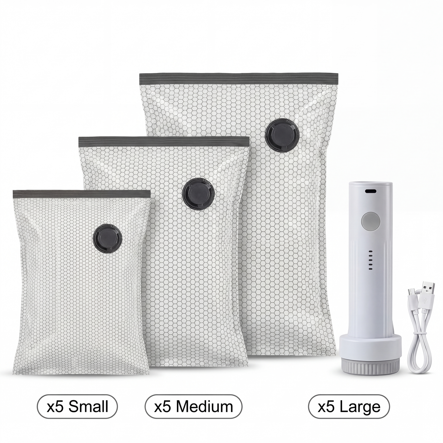 Storage Vacuum Bags (15 PACK)